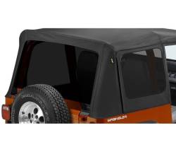 Bestop 58120-15 Soft Top Window Set Black Denim for 88-95 Jeep Wrangler YJ