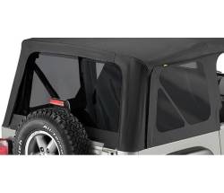 Bestop 58121-35 Soft Top Window Set Black Diamond for 97-02 Jeep Wrangler TJ