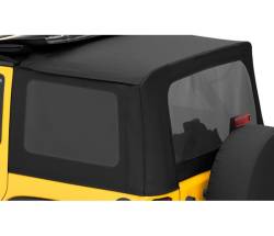 Bestop 58135-35 Soft Top Window Set Black Diamond for 11-18 Jeep Wrangler JK 4DR