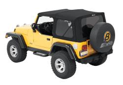 Bestop 79841-17 Replace-A-Top w/o Hardware Black Twill for 97-06 Wrangler TJ