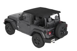 Bestop - Bestop 56862-17 Trektop NX Black Twill Soft Top for 18+ Jeep Wrangler JL 2DR - Image 3