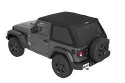 Bestop 56862-17 Trektop NX Black Twill Soft Top for 18+ Jeep Wrangler JL 2DR
