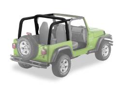 Bestop 80020-15 Sport Bar Pad & Cover Set Black Denim for 97-02 Wrangler TJ