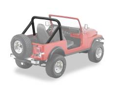 Bestop 80007-15 Black Denim Sport Bar Pad & Cover Set for 80-86 Jeep CJ5/CJ7