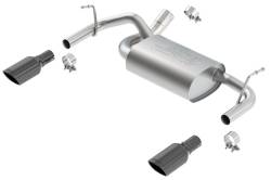 Borla - Borla Exhaust 11834BC Black Touring Axle-Back Rear Section for Jeep Wrangler JK - Image 1