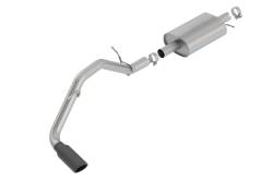 Borla - Borla 140788BC S-Type Cat-Back 1Tip Exhaust Truck Side Exit 19-23 Ranger 2.3L - Image 1