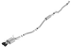 Borla - Borla 140803CB S-Type Cat-Back Exhaust Dual Center Rear Exit 17-20 Civic Si 1.5L - Image 1