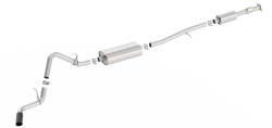 Borla - Borla 140800BC S-Type Cat-Back Exhaust Truck Side Exit 19-26 Silv/Sra 1500 2.7L - Image 1