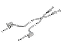 Borla - Borla 140755 S-Type Cat-Back Exhaust Dual Split Rear Exit for 18-21 Grand C - Image 1