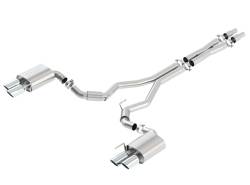 Borla - Borla 140745 S-Type Cat-Back Exhaust Dual Split Rear Exit for 18-23 Mustang GT - Image 1