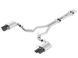 Borla - Borla 140745BC S-Type Cat-Back Exhaust Dual Split Rear Exit for 18-23 Mustang GT - Image 1