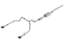 Borla - Borla 140774BC S-Type Cat-Back Exhaust Dual Rear Exit 19-23 Sra/Silv 1500 6.2L - Image 1