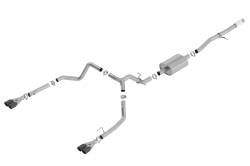 Borla - Borla 140770BC S-Type Cat-Back Exhaust One Split RR Exit 19-26 Sra/Silv 1500 5.3 - Image 1