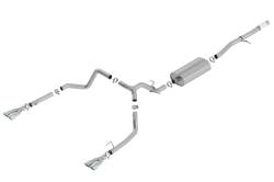 Borla - Borla 140780 Touring Cat-Back Exhaust Dual Split RR Exit 19-26 Sra/Silv 1500 5.3 - Image 1