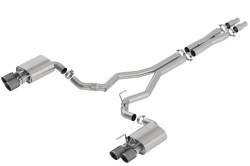 Borla - Borla 140743CFBA ATAK Cat-Back Exhaust Dual Split Rear Exit for 18-23 Mustang GT - Image 1