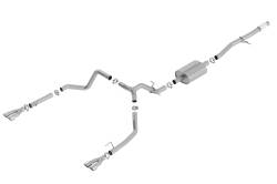 Borla - Borla 140781 S-Type Cat-Back Exhaust Dual Split RR Exit 19-26 Sra/Silv 1500 5.3L - Image 1