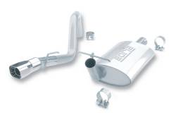 Borla - Borla 14364 Touring Cat-Back Exhaust One Right Rear Exit for 91-95 Wrangler 4.0L - Image 1