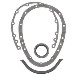 Edelbrock - Edelbrock 4243 2Pc Timing Cover Gasket for 77-80 Chevy SB 90-DEG V6 - Image 1