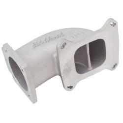 Edelbrock - Edelbrock 3848 Ultra Low Profile Universal Intake Elbow 90mm T.B. To 4150 Flange - Image 2