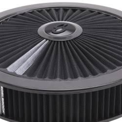 Edelbrock - Edelbrock 43662 Pro-Flo Black Round 14" Air Cleaner w/3" Pro-Flo Element Black - Image 2