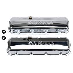 Edelbrock - Edelbrock 4480 Sig-Valve Covers Chrome Low Profile Chevy 396-502 '65-Later - Image 1
