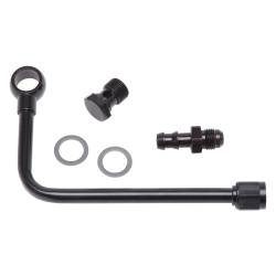 Edelbrock - Edelbrock 81263 Black Steel Fuel Line w/3/8" Barbed End Inlet & w/o Fuel Filter - Image 1