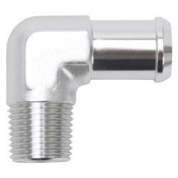 Edelbrock - Edelbrock 8166 Heater Hose End Fitting 90 w/1/2" NPT & 3/4" Barb. - Image 1