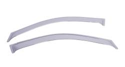 EGR - EGRUSA 61504 Tape-On Window Visors Front Pair Chrome 07-13 Chevy Silverado 1500 - Image 1