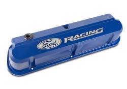 Ford Performance Parts - Ford Racing 302-136 Slant Edge Blue Valve Covers w/Raised Ford Logo for SBF - Image 2