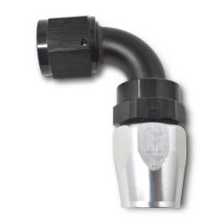 Russell - Russell 610173 Full Flow Hose End 90-DEG End Black/Silver -08AN - Image 1