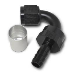Russell - Russell 610673 ProClassic Crimp On Hose End 120-DEG End Black/Clear -12AN - Image 1