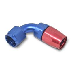Russell - Russell 610170 8AN ProClassic Swivel 90-DEG Hose End w/Red/Blue Finish - Image 2