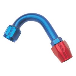 Russell - Russell 610230 8AN ProClassic 120-DEG 1-1/4" Radius Hose End w/Red/Blue Finish - Image 1