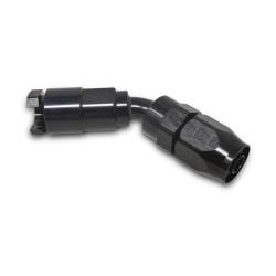 Russell - Russell 611213 6AN 45-DEG Female SAE Quick-Disconnectx3/8" Tube Size Black - Image 1