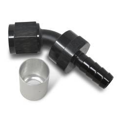 Russell - Russell 610533 ProClassic Crimp On Hose End 45-DEG End Black/Clear -08AN - Image 1