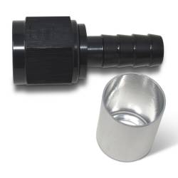 Russell - Russell 610463 ProClassic Crimp On Hose End Straight End Black/Clear -06AN - Image 1