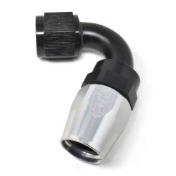 Russell - Russell 613423 10AN ProClassic Swivel 120DEG Tight Radius Hose End Black/Silver - Image 1