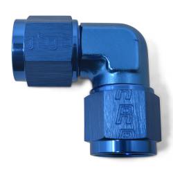 Russell - Russell 614506 6AN To 6AN Flare Female 90-DEG Low Profile Fitting w/Blue Finish - Image 1