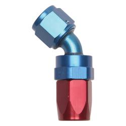 Russell - Russell 613120 Full Flow Swivel Hose End 45-DEG End Red/Blue -12AN - Image 1