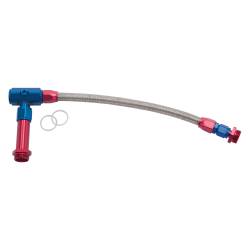 Russell - Russell 641090 6AN-3/8"-F NPT Carb Inlet Kit Holey 4150 Carbs w/Red/Blue Finish - Image 1