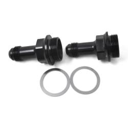 Russell - Russell 640373 7/8" -20 x 8AN Male Flare Ext. Carb Fitting Dual Feed 2" Black - Image 1