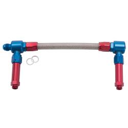 Russell - Russell 641180 8AN ProFlex Carb Inlet Kit Demon Carbs w/Red/Blue Finish - Image 1