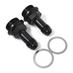 Russell - Russell 640363 7/8" -20 x 6AN Male Flare Ext. Carb Fitting Dual Feed 2" Black - Image 2