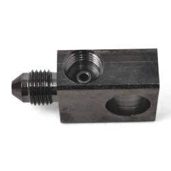 Russell - Russell 640503 3AN To 3/8"x24 I.F. Female Brake Adapter Tee Fitting Black - Image 1