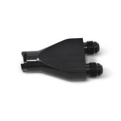 Russell - Russell 644143 3/8" EFI SAE Q.D. Female To 6AN Male Dual Y Block w/Black Finish - Image 2