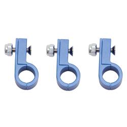 Russell - Russell 654262 -8AN Aluminum Line Clamp for -6AN Size Tubing w/Blue Finish 3Pk - Image 1