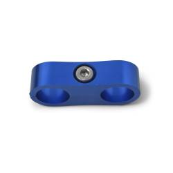 Russell - Russell 654312 8AN Alum. Hose Separator for Two 8AN Size Tubing Blue Finish Pair - Image 2