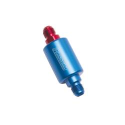 Russell - Russell 650130 3" Length 6AN Male Inlet/Outlet Fuel Filters w/Red/Blue Finish - Image 1