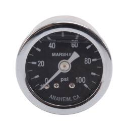 Russell - Russell 650340 0-100 PSI Fuel Pressure Gauge Liquid Filled - Image 1