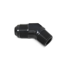 Russell - Russell 660103 6AN 45-DEG Flare To 1/8" Pipe Adapter Fitting w/Black Finish - Image 1